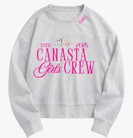 CANASTA GIRLS CREW OVERSIZED SWEATSHIRT