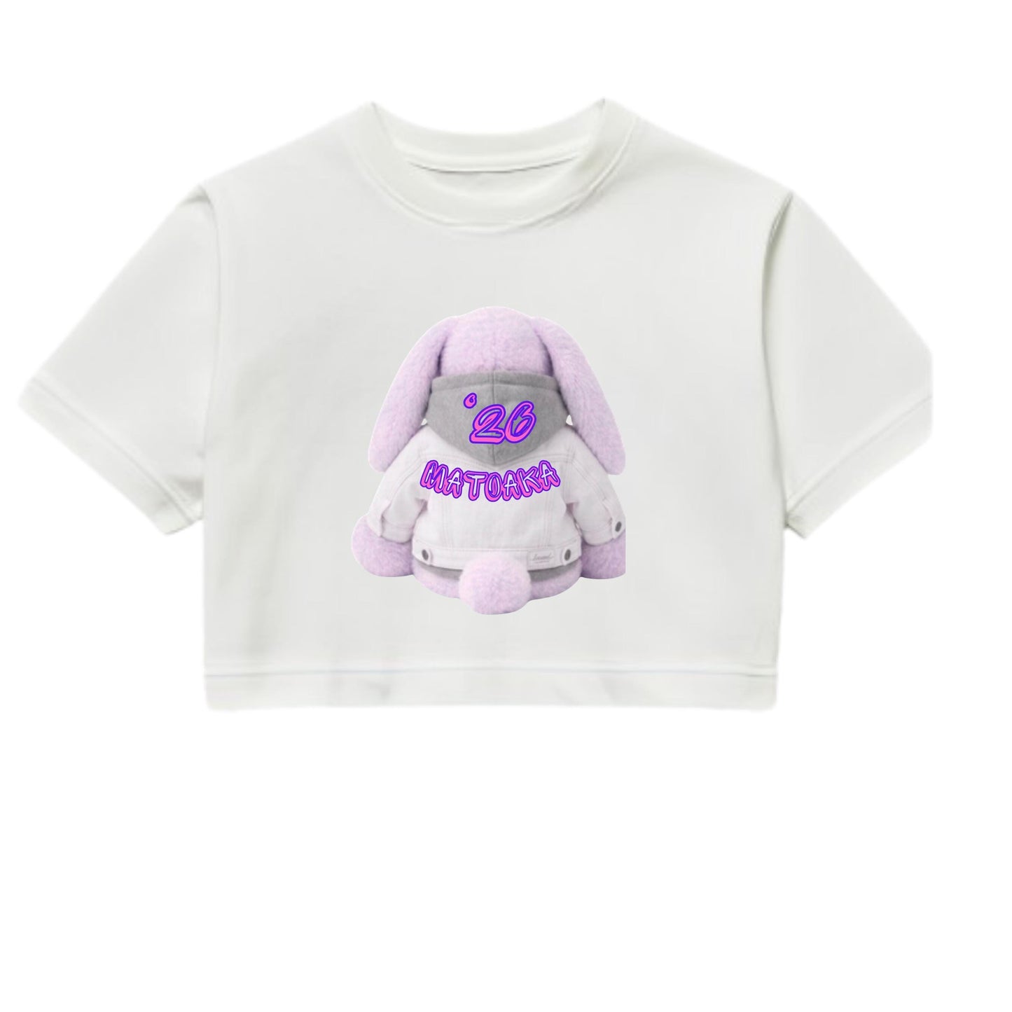 Kids/Adult Sonny Angel, Dumpling, jellycat personalized cropped tshirt (collest for COLLEGE gameday & CAMP)