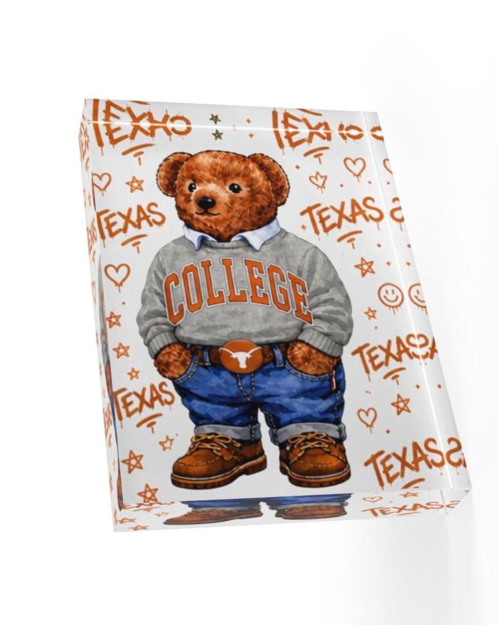 Luxury Custom College Acrylic Photo Block | Personalized Graduation Gift | College Bed Party Decor | Premium Dorm Keepsake