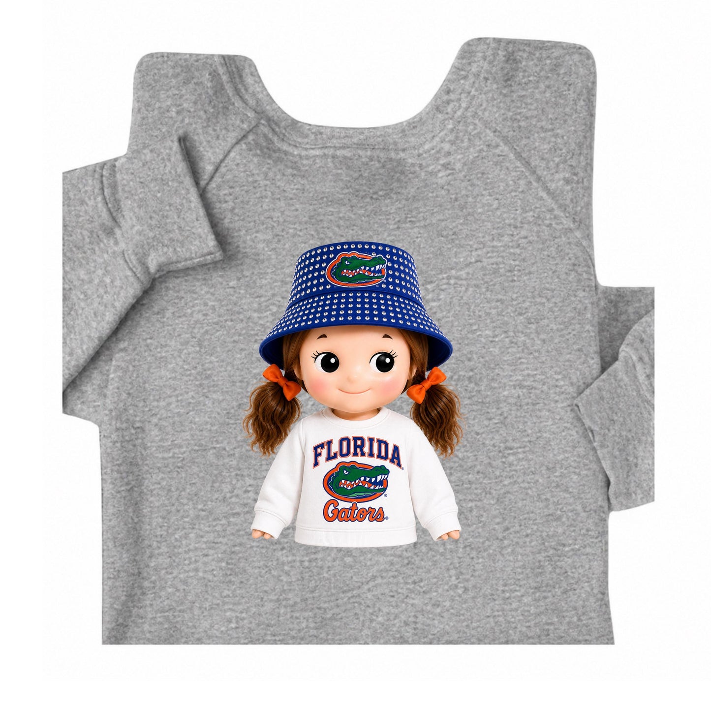Crewneck or off shoulder College novelty gameday Sonny Angel (Optional off shoulder)