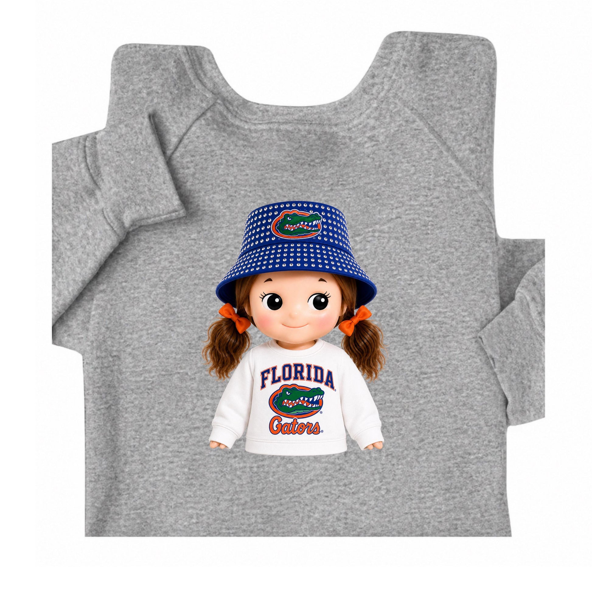 Crewneck or off shoulder College novelty gameday Sonny Angel (Optional off shoulder)