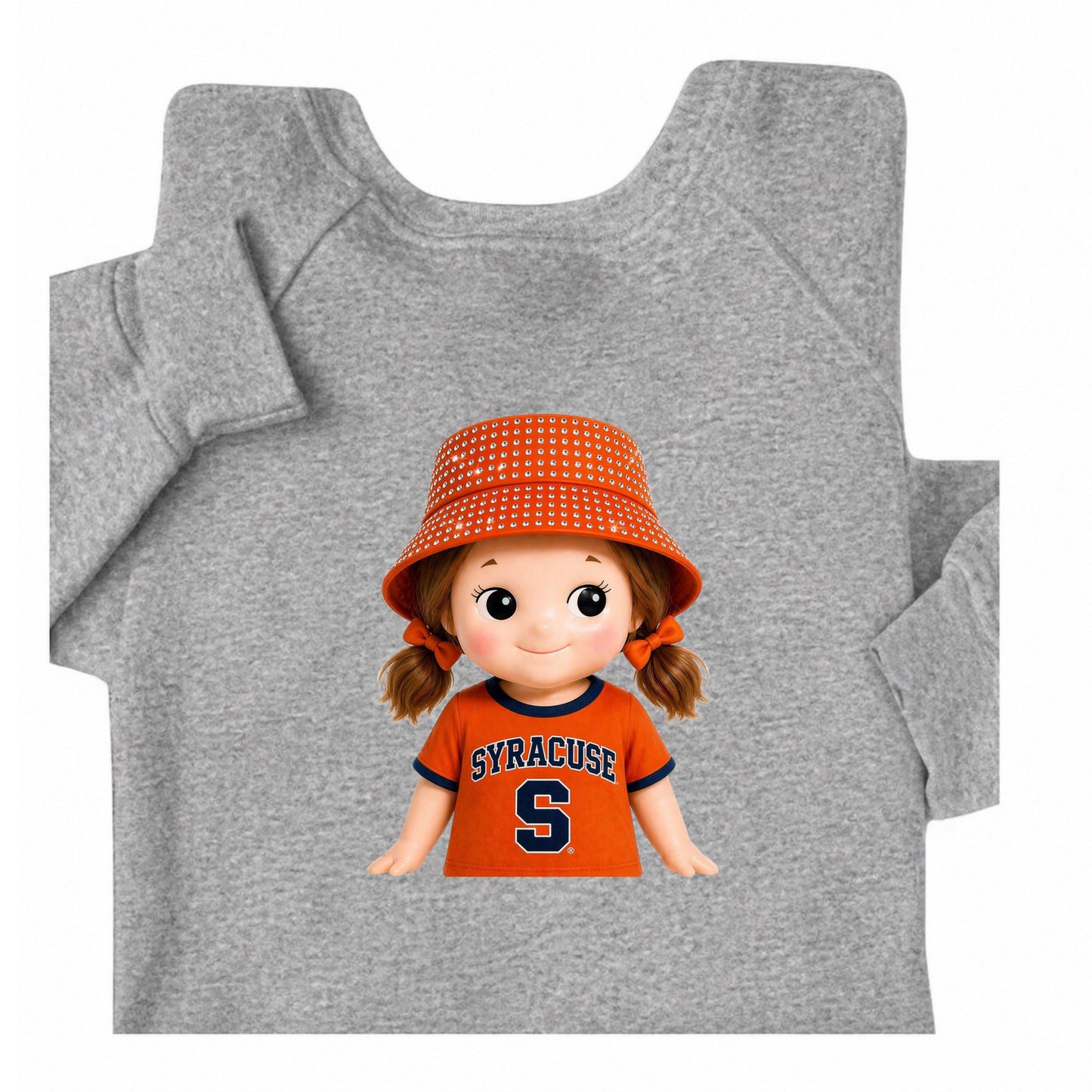 Crewneck or off shoulder College novelty gameday Sonny Angel (Optional off shoulder)