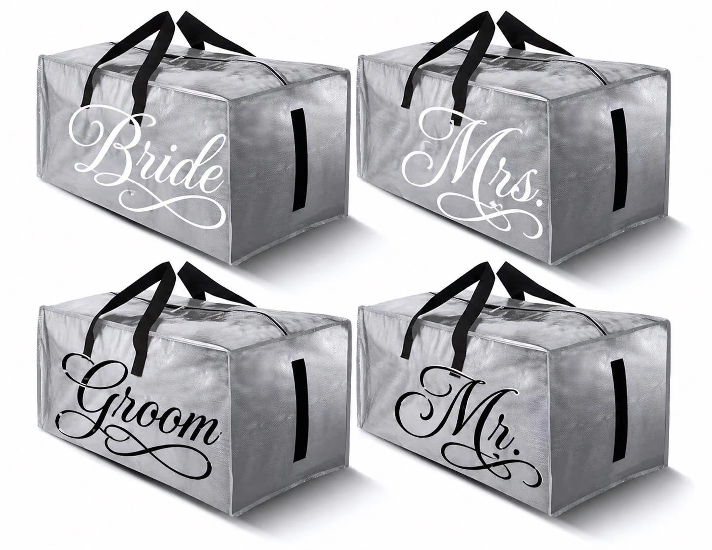 bride groom bags choose your personalization.