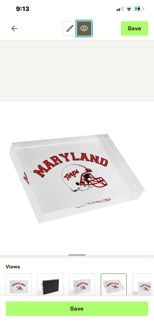 Luxury Custom College Acrylic Photo Block | Personalized Graduation Gift | College Bed Party Decor | Premium Dorm Keepsake