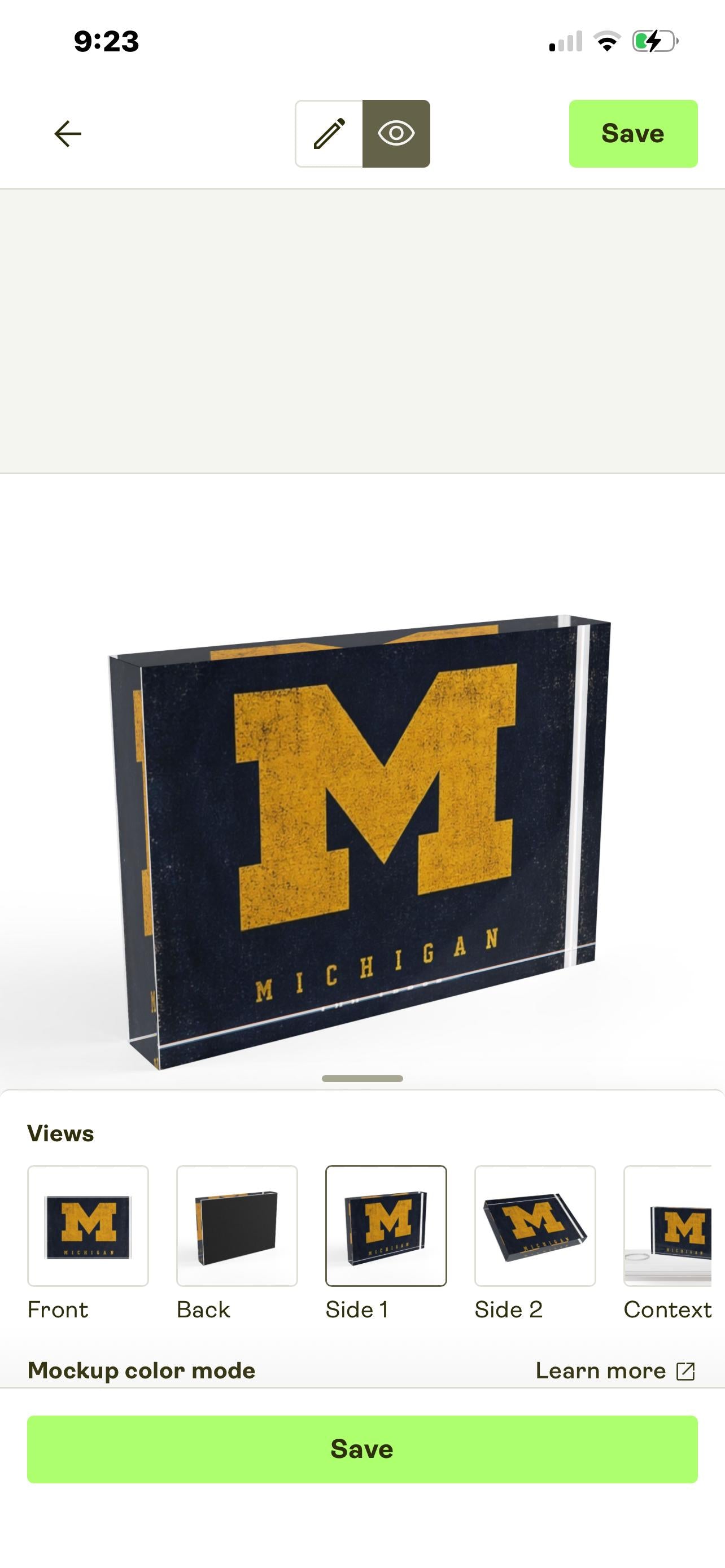 Luxury Custom College Acrylic Photo Block | Personalized Graduation Gift | College Bed Party Decor | Premium Dorm Keepsake
