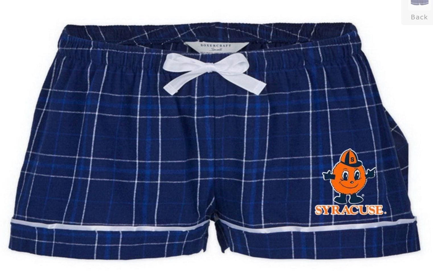 Flannel plaid (boxercraft) Boxer Shorts: Monogram or College/Team Logo Pajamas