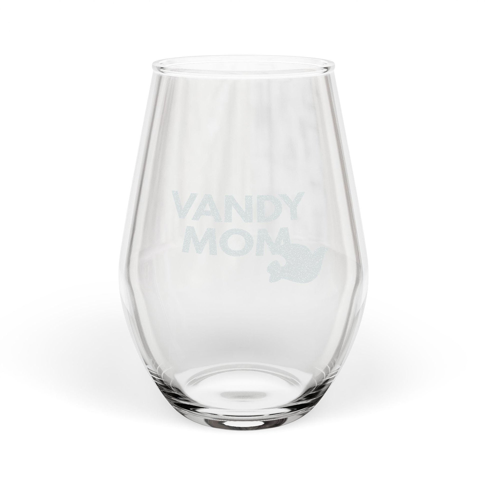 College mom and bachelorette personalized Stemless Wine Glass | Engraved