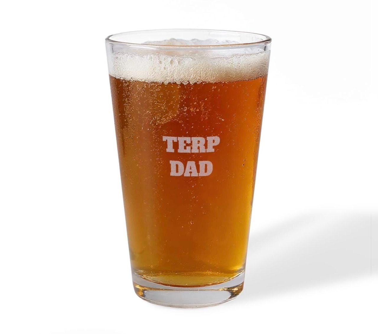 College dad and bachelor personalized Beer Glass | Engraved