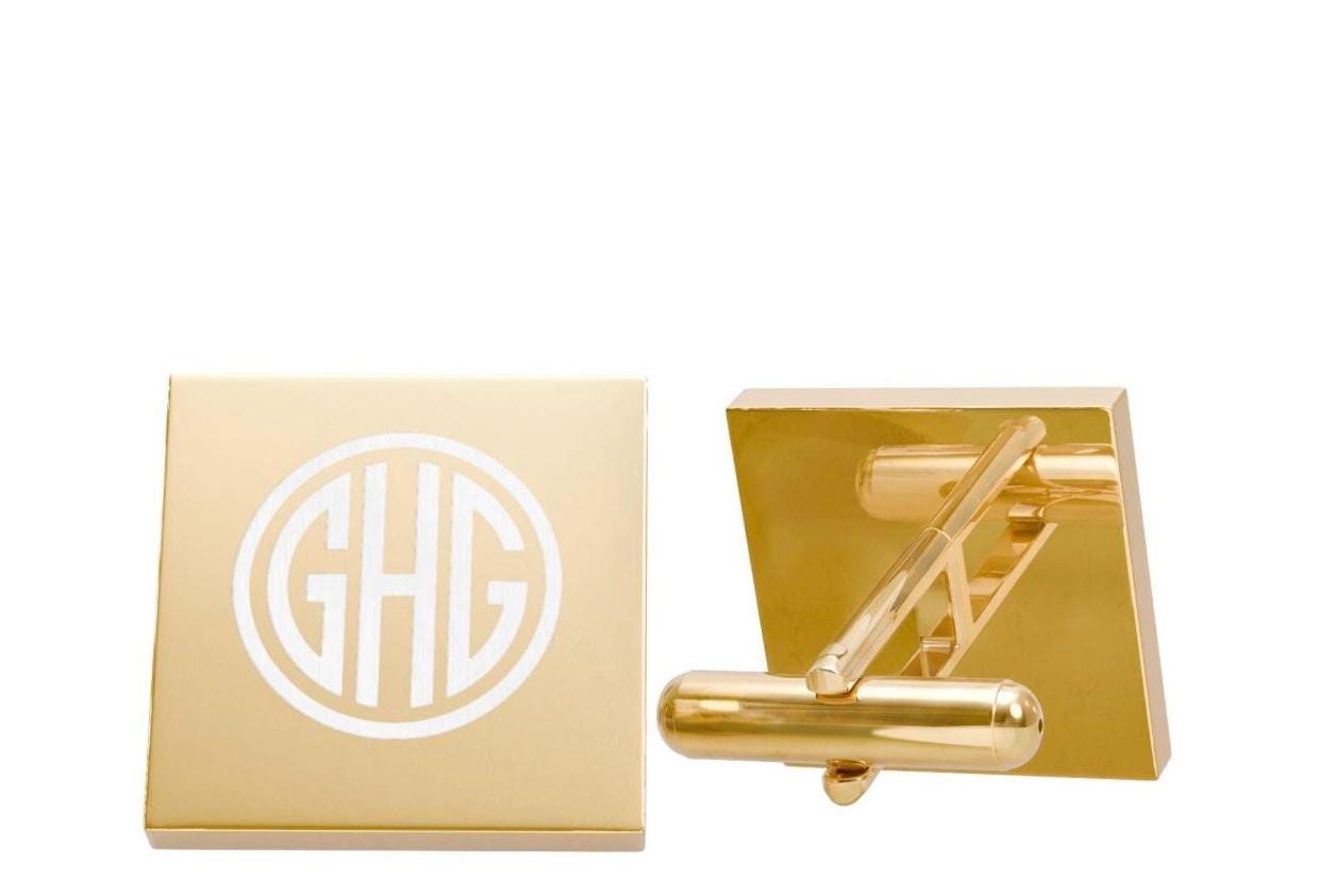 Personalized Cufflinks add your name monogram