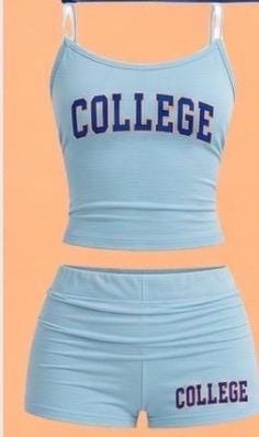 light blue UF workout set