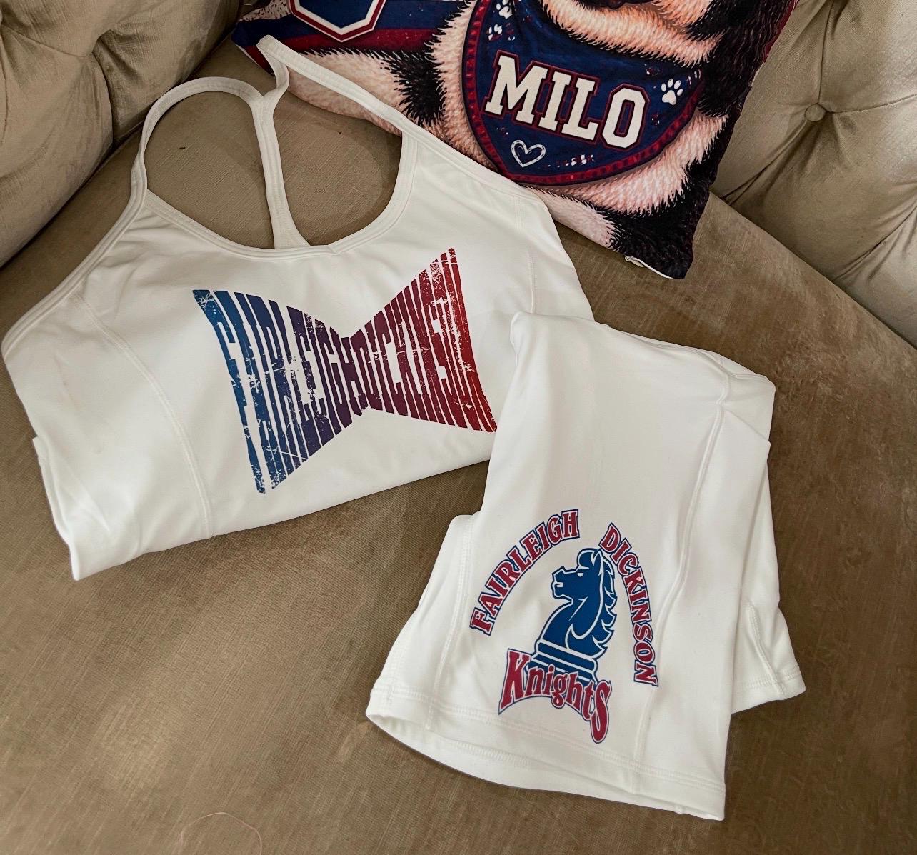 COLLEGE yoga pilates workout set or add your team (bralette, cropped or full length tank options)