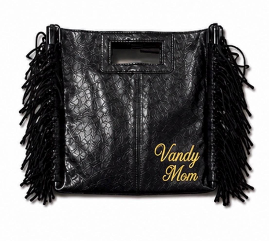 Metallic Leather Crossbody or Clutch College Colors