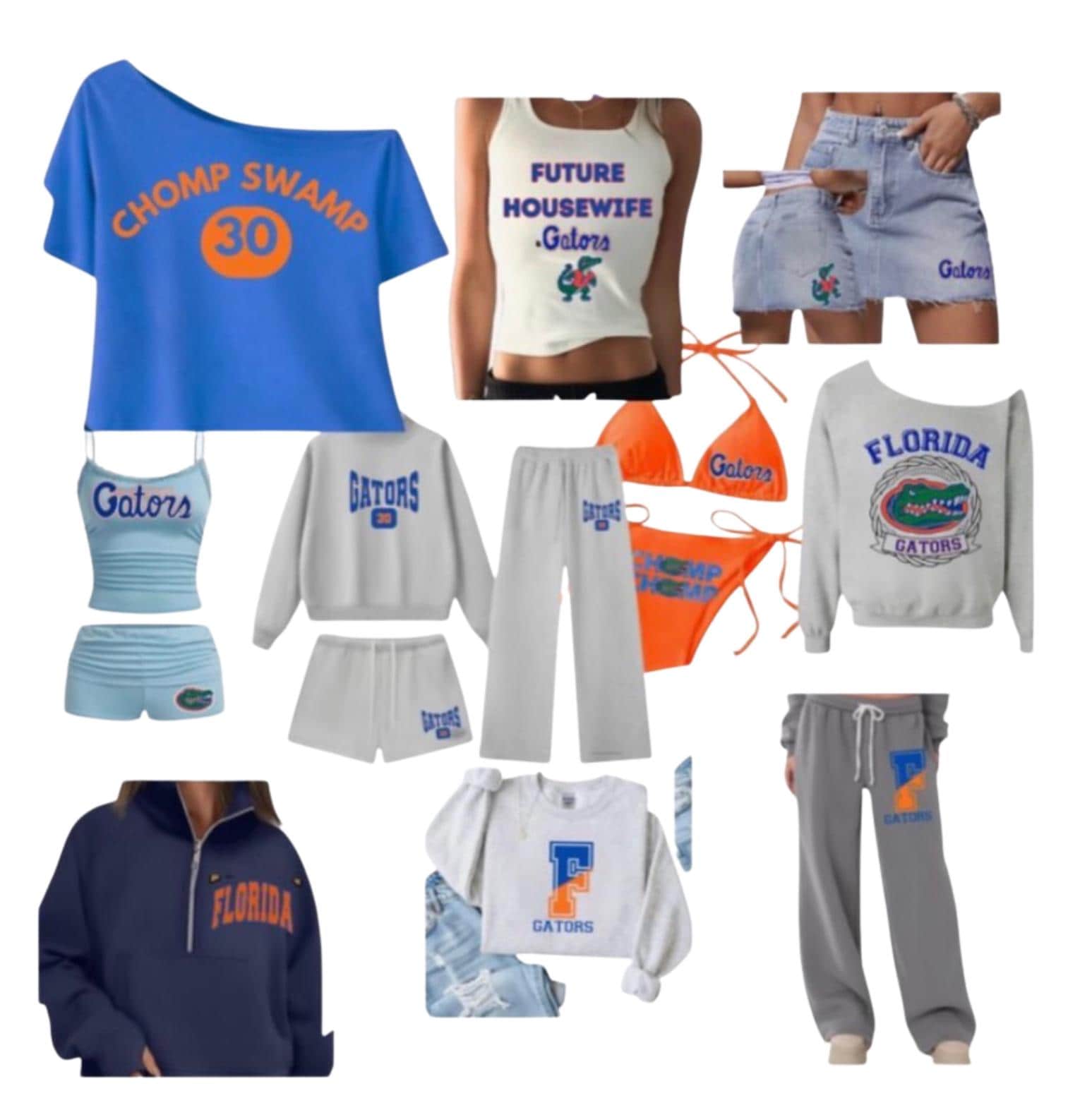 Design your own tailgate college bikini (Triangle top and bottom)