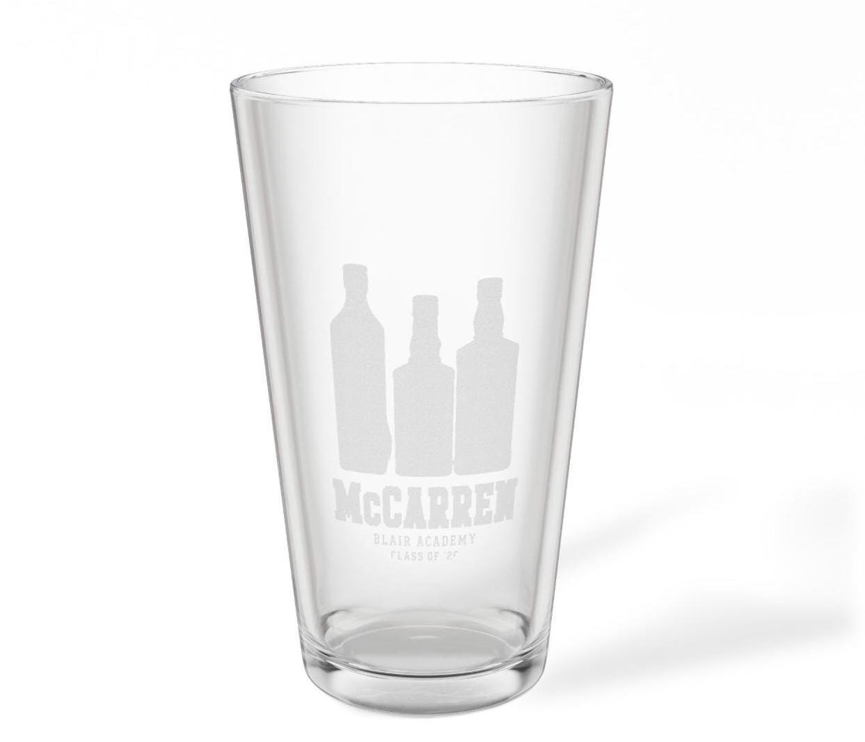 College dad and bachelor personalized Beer Glass | Engraved