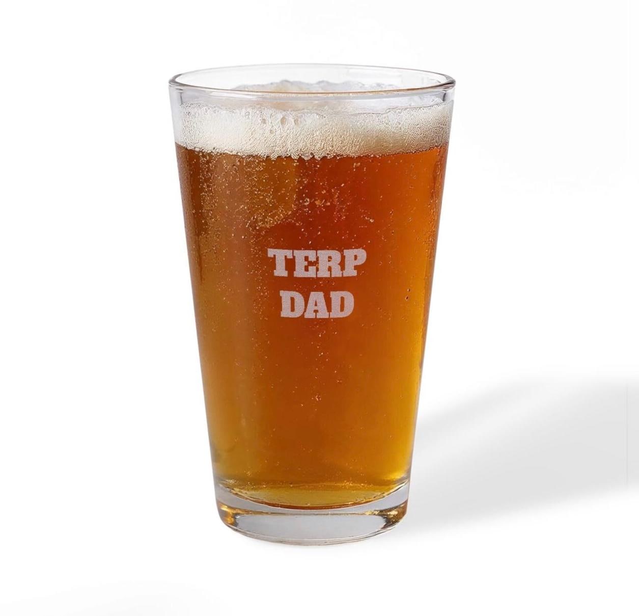 College dad and bachelor personalized Beer Glass | Engraved