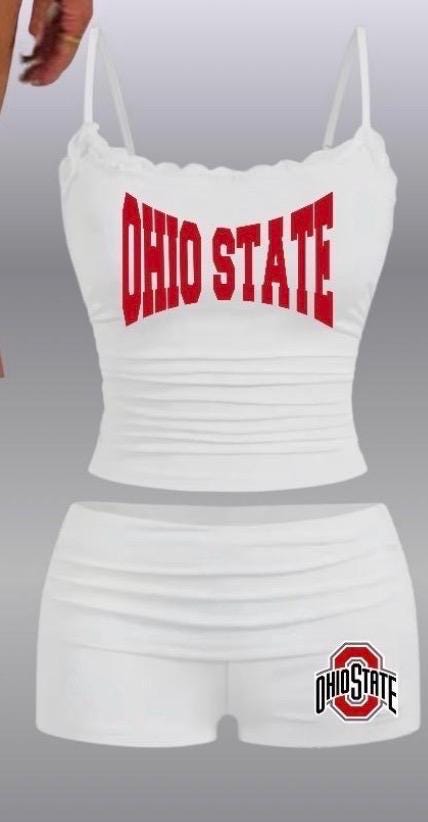 COLLEGE yoga pilates workout set or add your team (bralette, cropped or full length tank options)