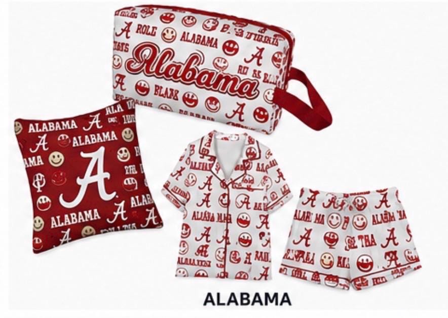 Any college Pajama Set, Satin Pajamas, College Lounge Set, PJ Shorts Set pant , Dorm Gift