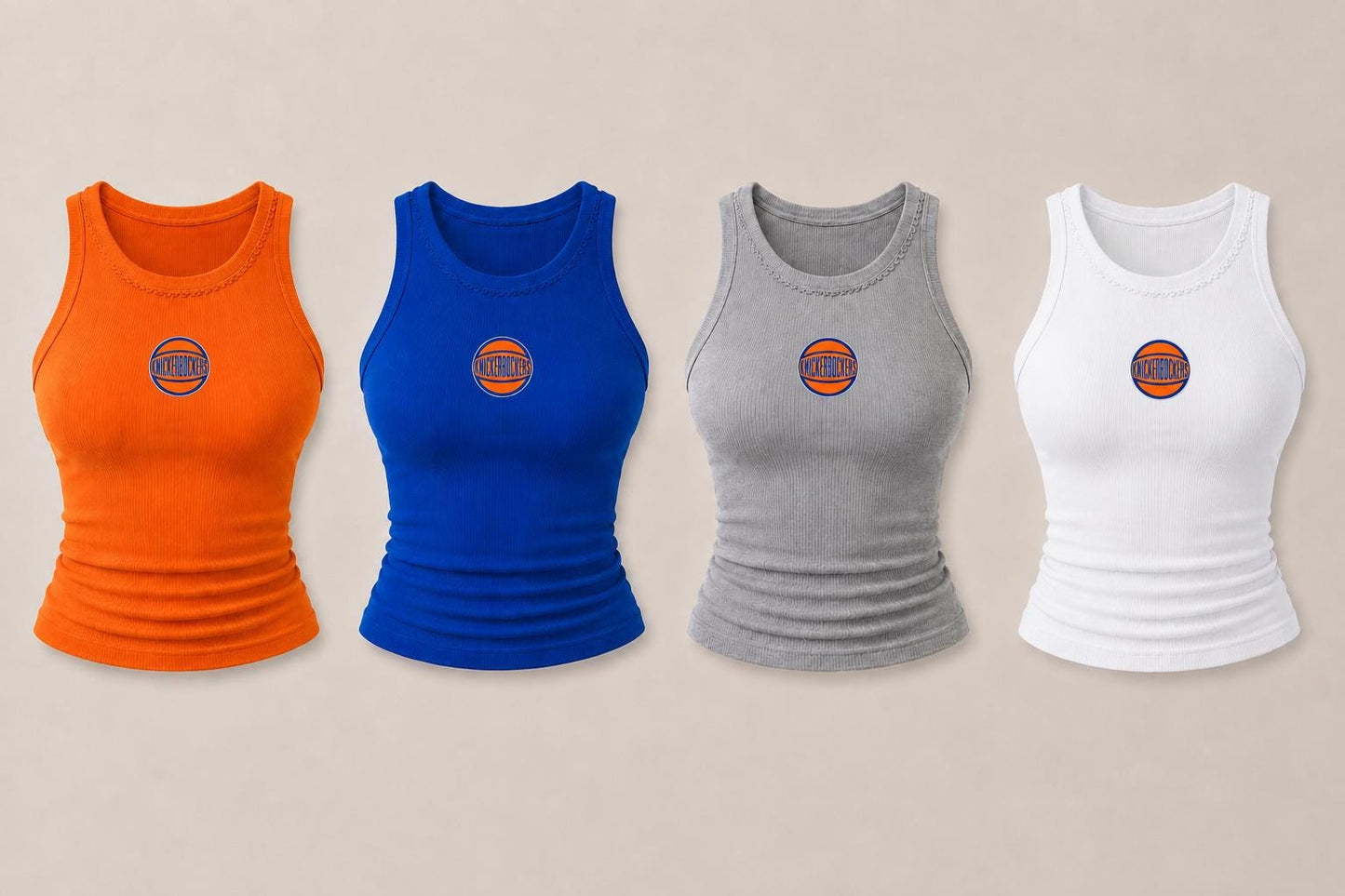 Knicks fitted tank! Knickerbockers or Knicks option..add name